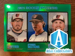 2021 Topps Heritage Chrome LOWTHER WATKINS BAUMANN #72 GREEN REFRACTOR 48/273